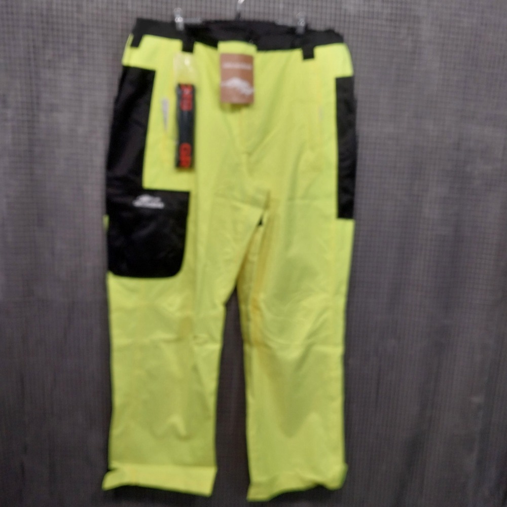 Grundens Weather Watch Pant Mens Waterproof Fishing XL Hi-Vis Yellow